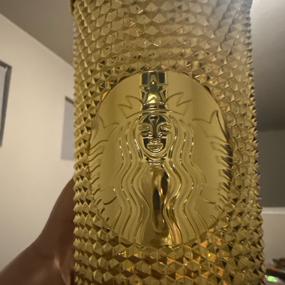 Rare Starbucks Metallic Gold Studded Tumbler 24oz Las Vegas limited edition - Picture 4 of 7